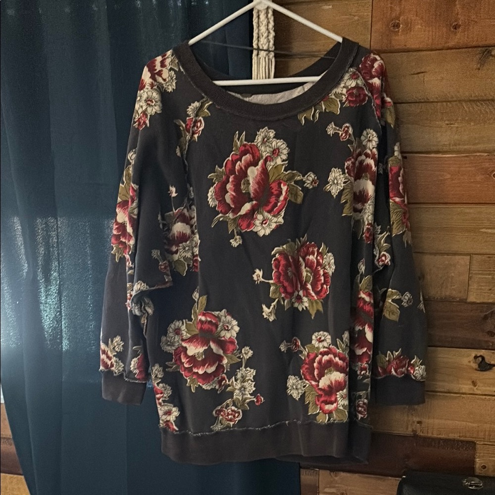 Free People Textured Knit Sweater